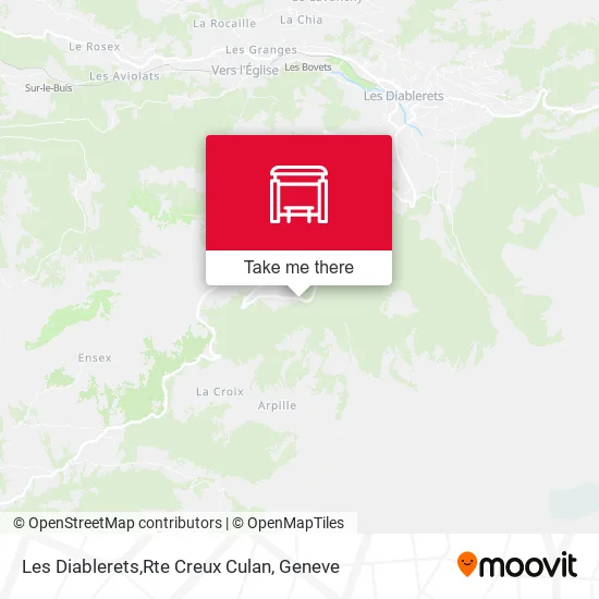 Les Diablerets,Rte Creux Culan map