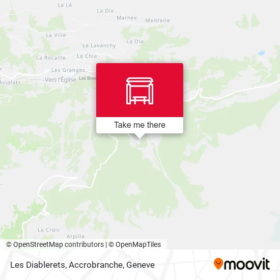 Les Diablerets, Accrobranche map