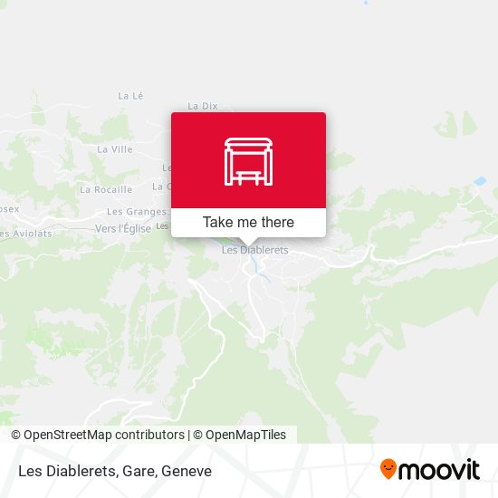Les Diablerets, Gare map