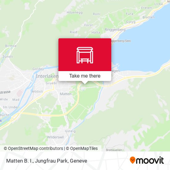 Matten B. I., Jungfrau Park map