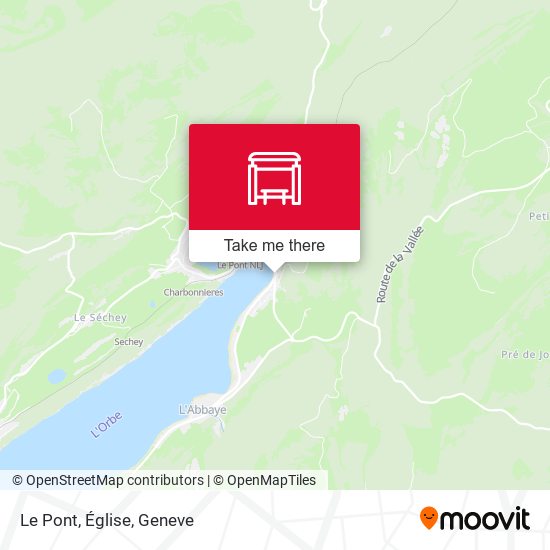 Le Pont, Église map
