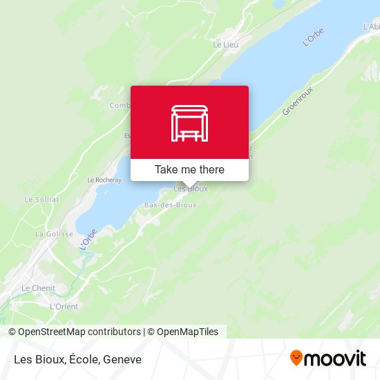 Les Bioux, École map