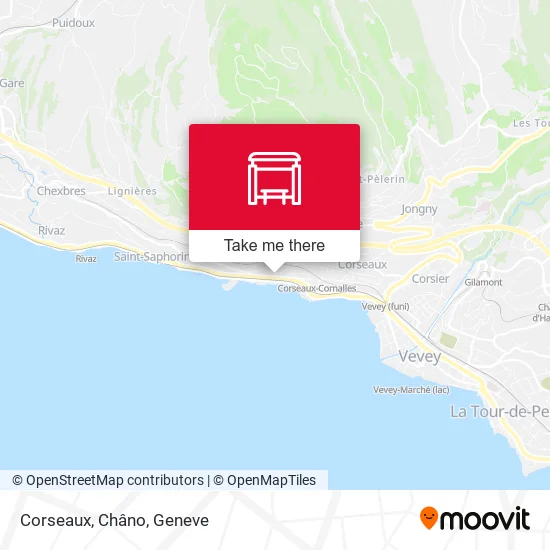 Corseaux, Châno map