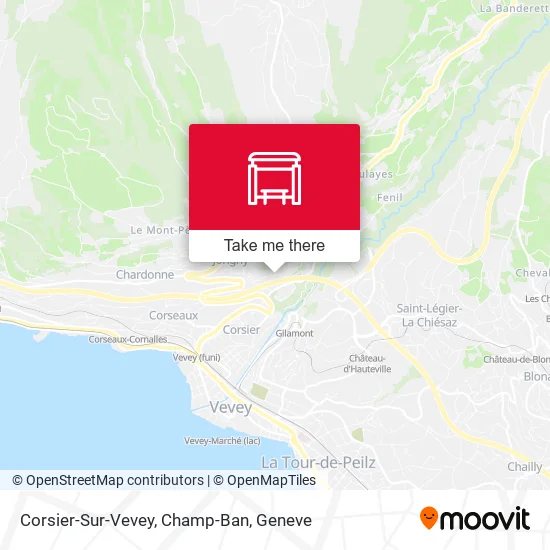 Corsier-Sur-Vevey, Champ-Ban map