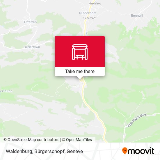Waldenburg, Bürgerschopf map