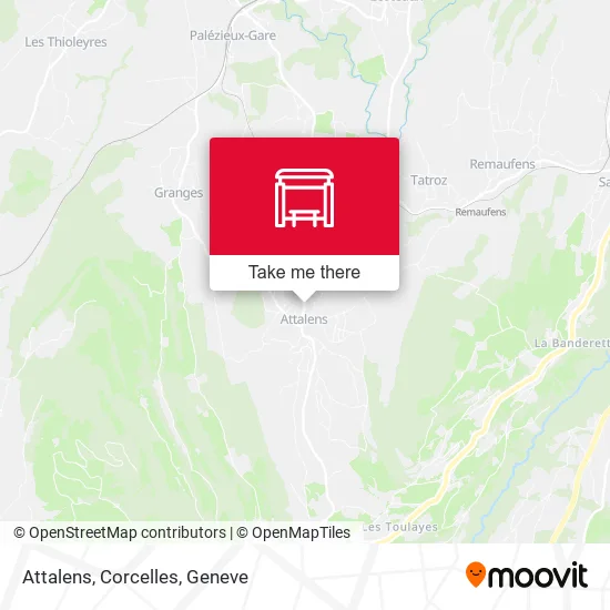 Attalens, Corcelles map