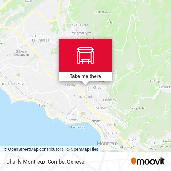 Chailly-Montreux, Combe map