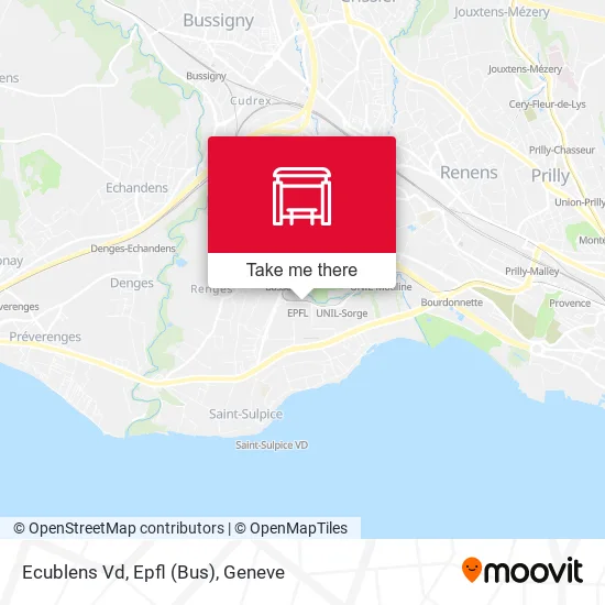 Ecublens Vd, Epfl (Bus) map
