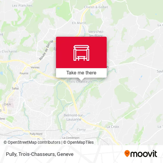 Pully, Trois-Chasseurs map