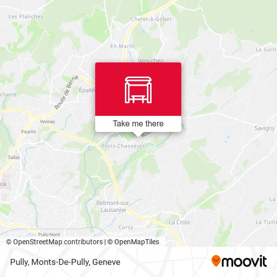 Pully, Monts-De-Pully map