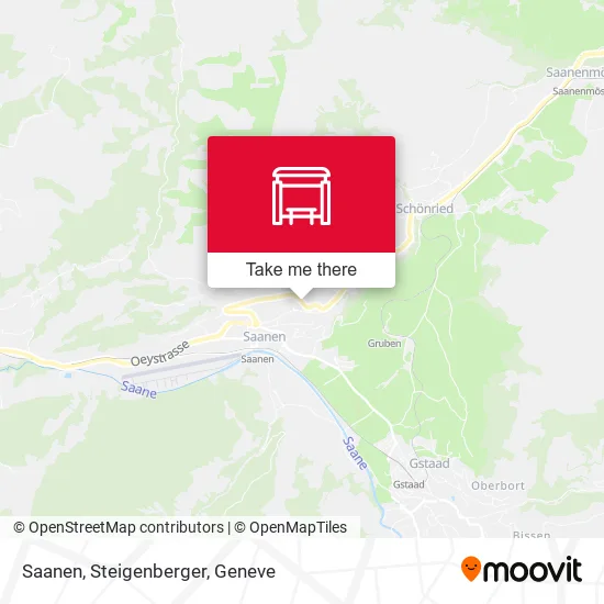 Saanen, Steigenberger map