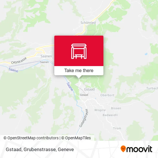 Gstaad, Grubenstrasse map