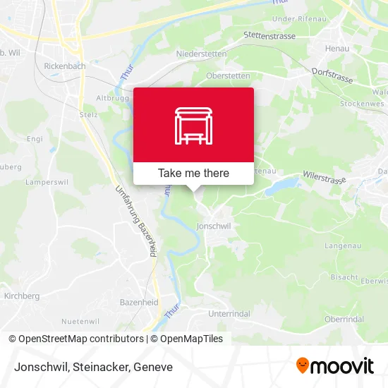 Jonschwil, Steinacker map