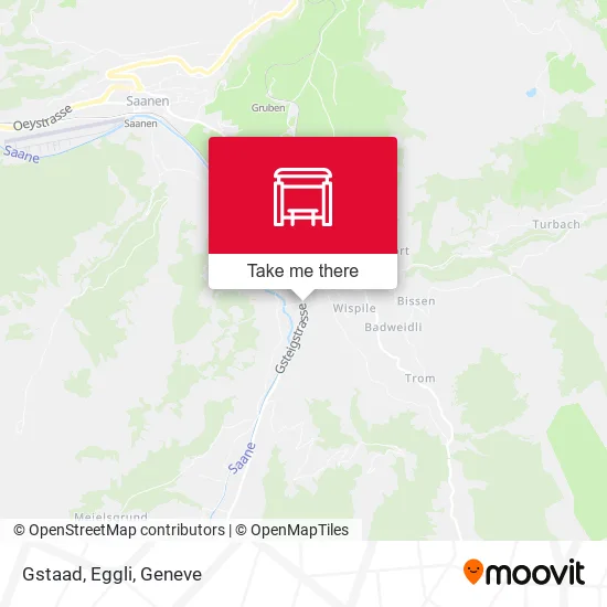 Gstaad, Eggli map