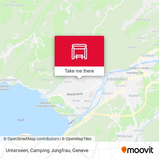 Unterseen, Camping Jungfrau map