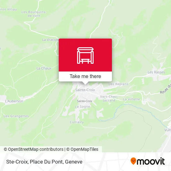 Ste-Croix, Place Du Pont map