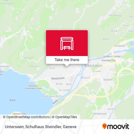 Unterseen, Schulhaus Steindler map