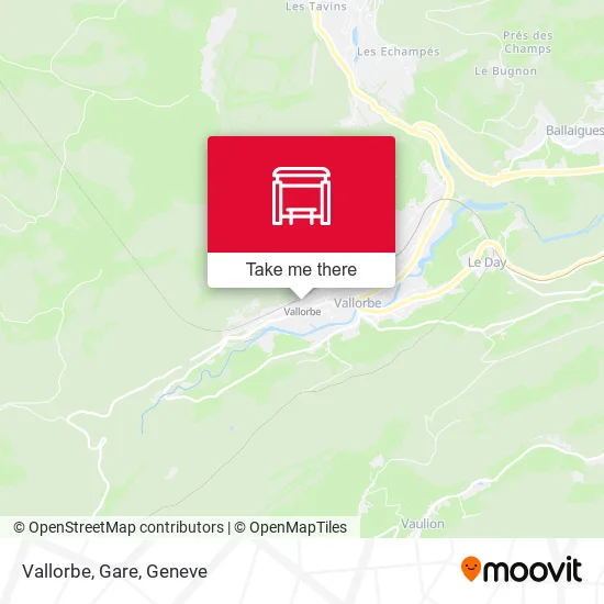 Vallorbe, Gare map