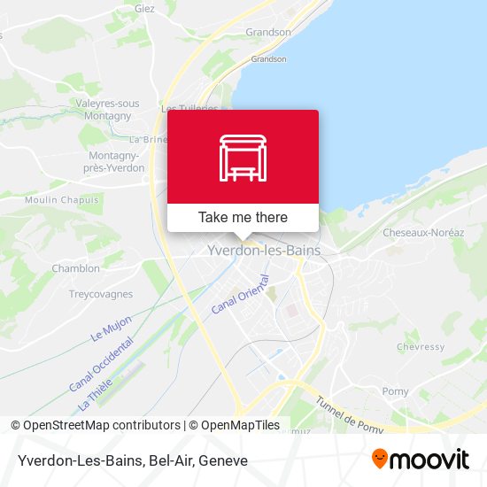 Yverdon-Les-Bains, Bel-Air map