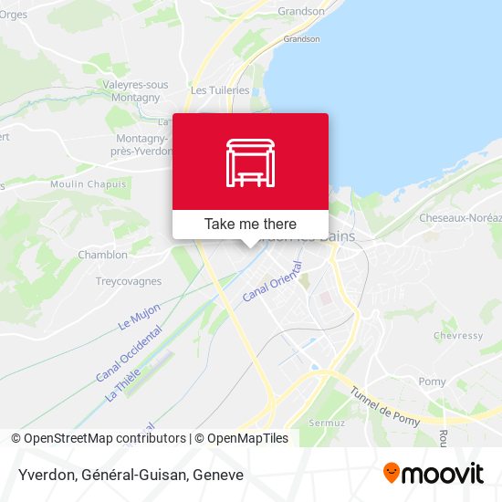Yverdon, Général-Guisan map