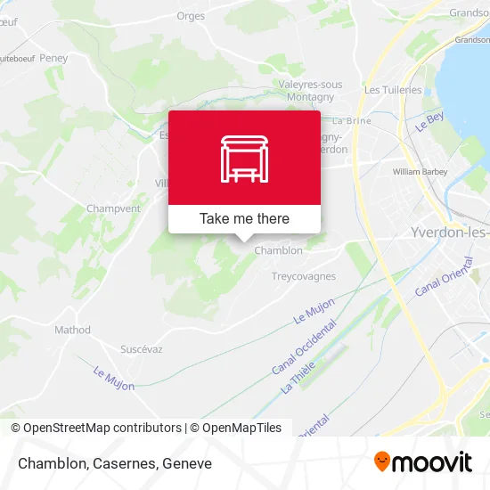 Chamblon, Casernes map