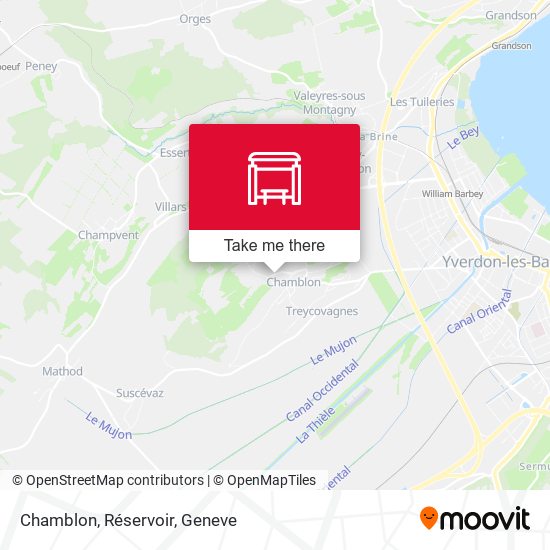 Chamblon, Réservoir map