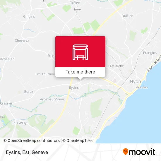 Eysins, Est map