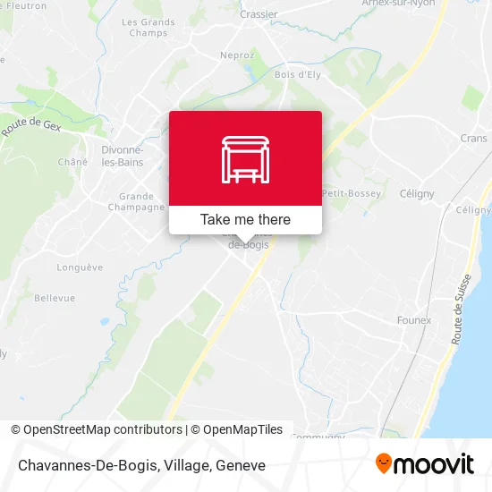 Chavannes-De-Bogis, Village map