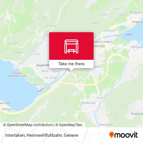 Interlaken, Heimwehfluhbahn map