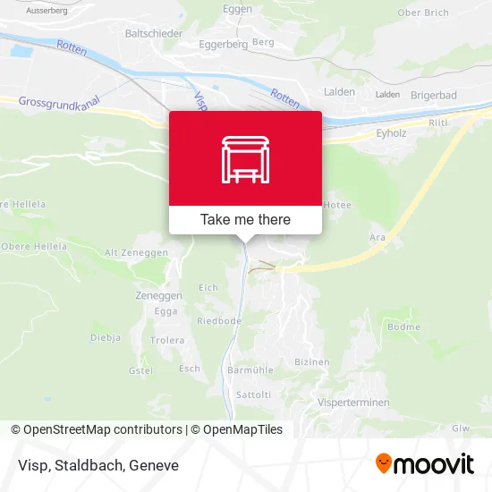 Visp, Staldbach map