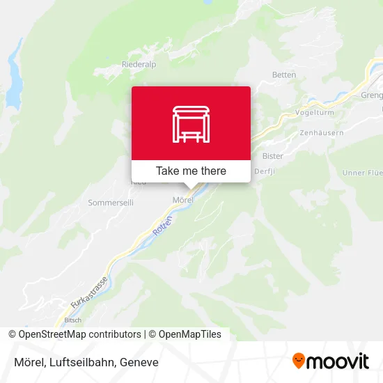 Mörel, Luftseilbahn map