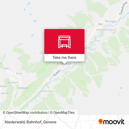 Niederwald, Bahnhof map