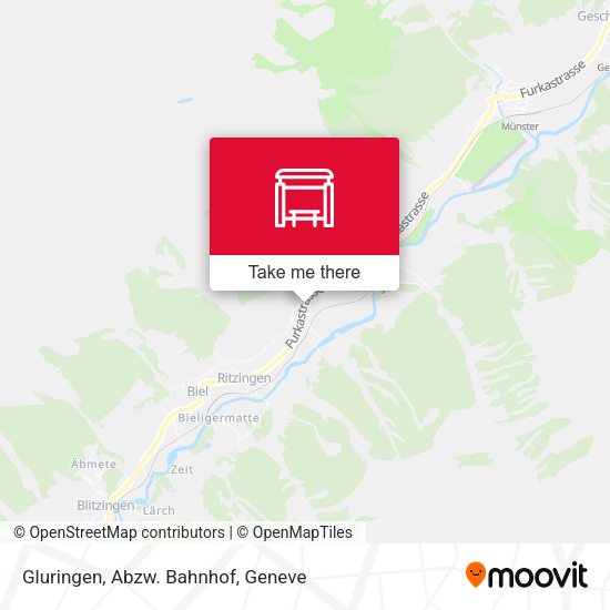 Gluringen, Abzw. Bahnhof map