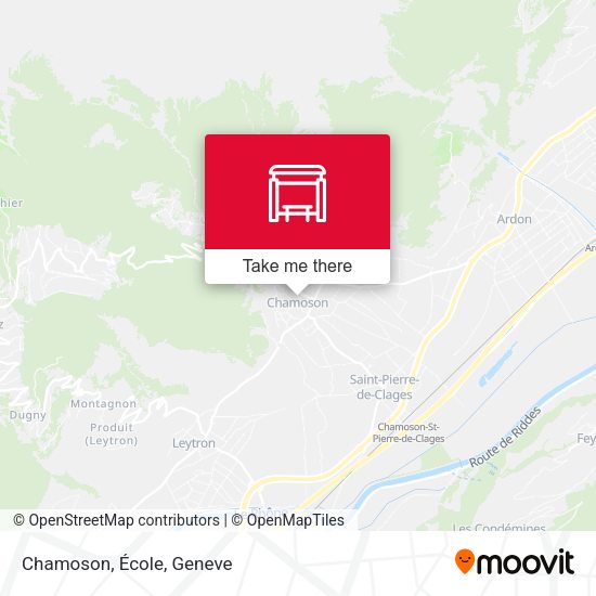 Chamoson, École map