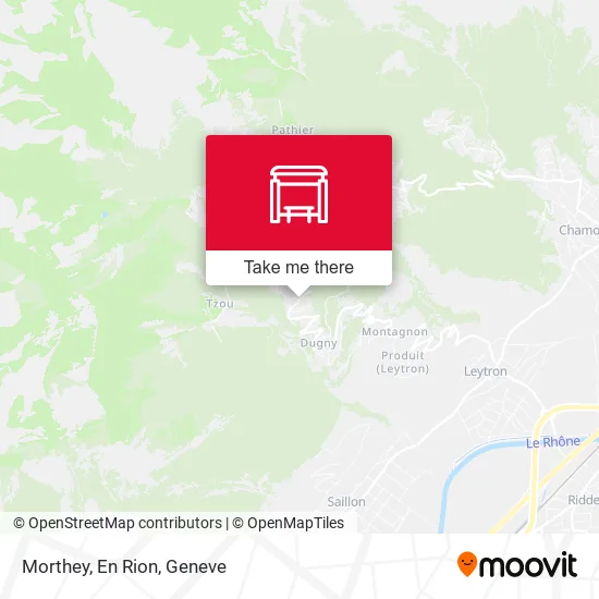 Morthey, En Rion map