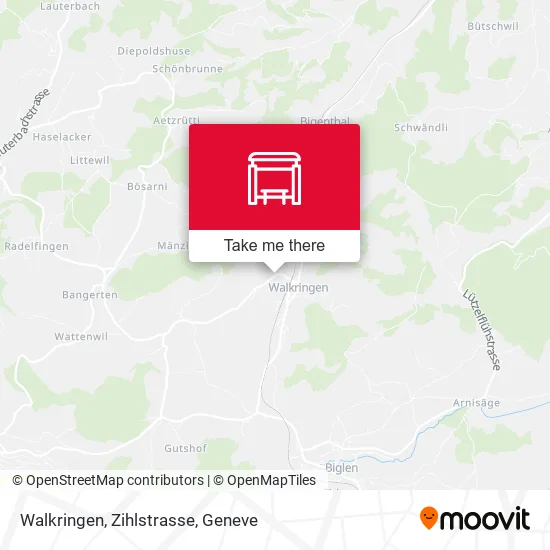Walkringen, Zihlstrasse map