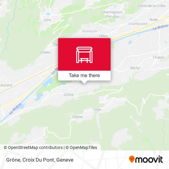 Grône, Croix Du Pont map