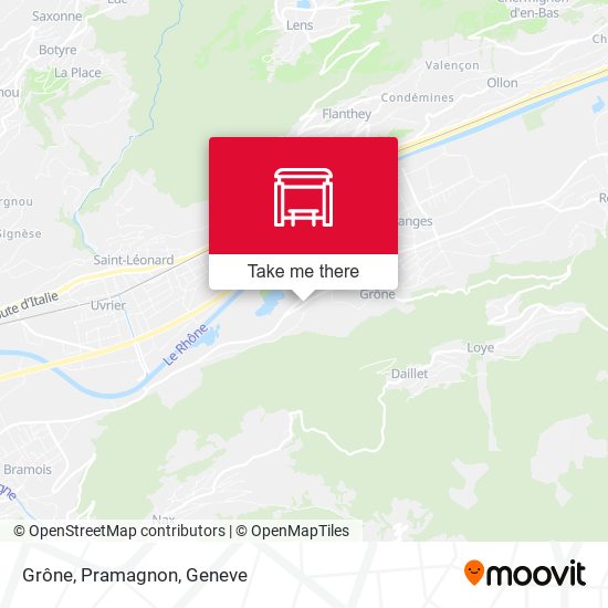 Grône, Pramagnon map