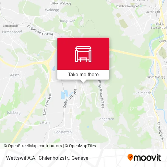 Wettswil A.A., Chilenholzstr. map