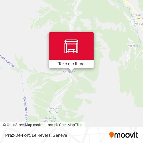 Praz-De-Fort, Le Revers map