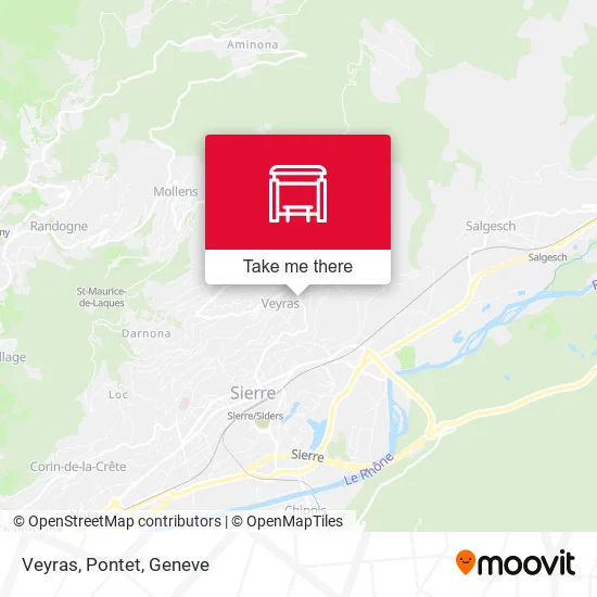 Veyras, Pontet map