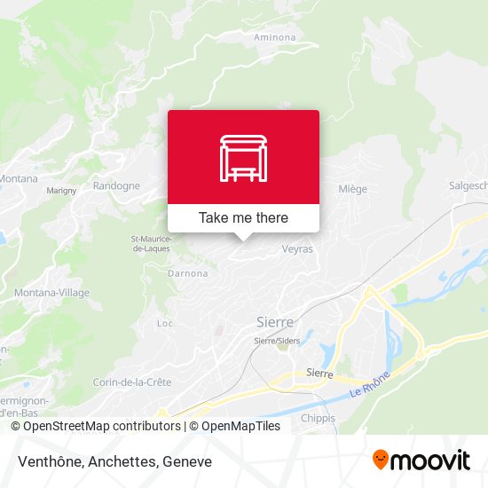 Venthône, Anchettes map