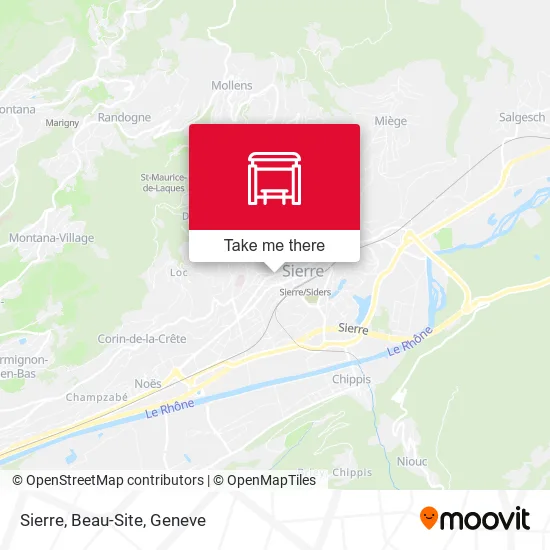 Sierre, Beau-Site map