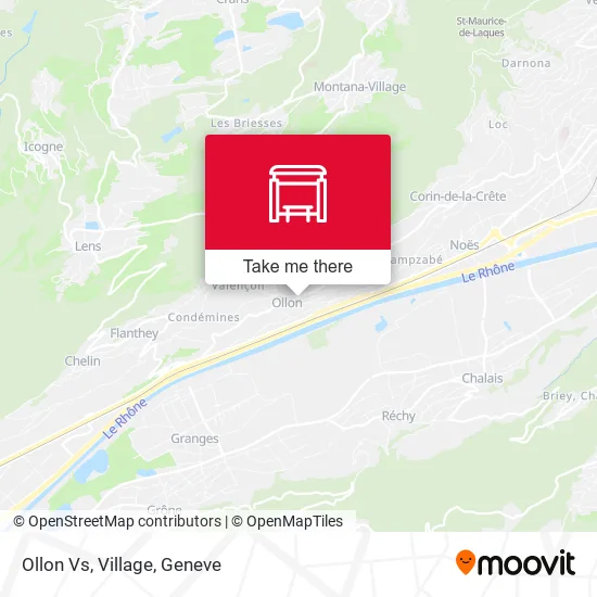 Ollon Vs, Village map