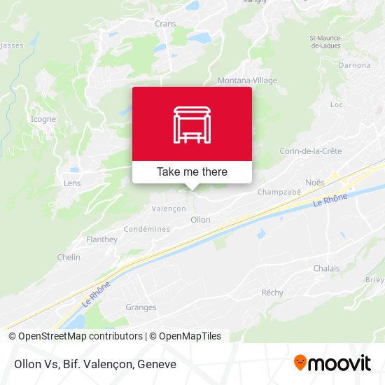 Ollon Vs, Bif. Valençon map