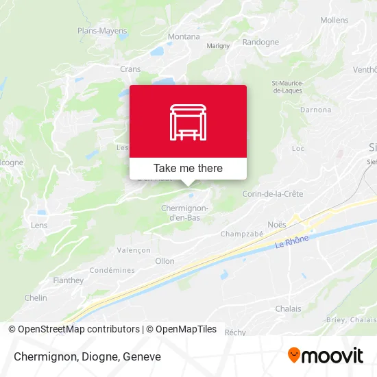 Chermignon, Diogne map