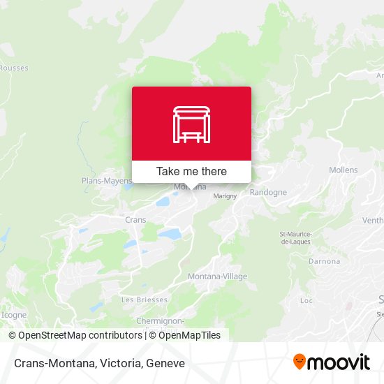 Crans-Montana, Victoria map