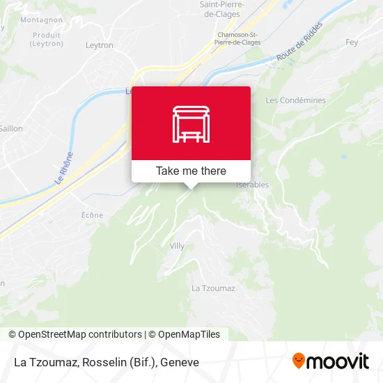 La Tzoumaz, Rosselin (Bif.) map