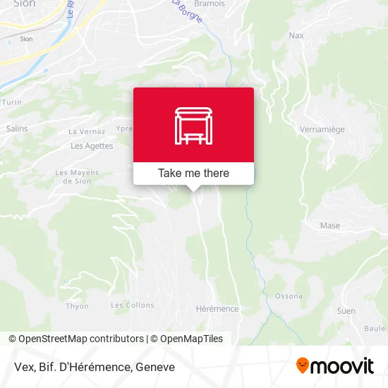 Vex, Bif. D'Hérémence map