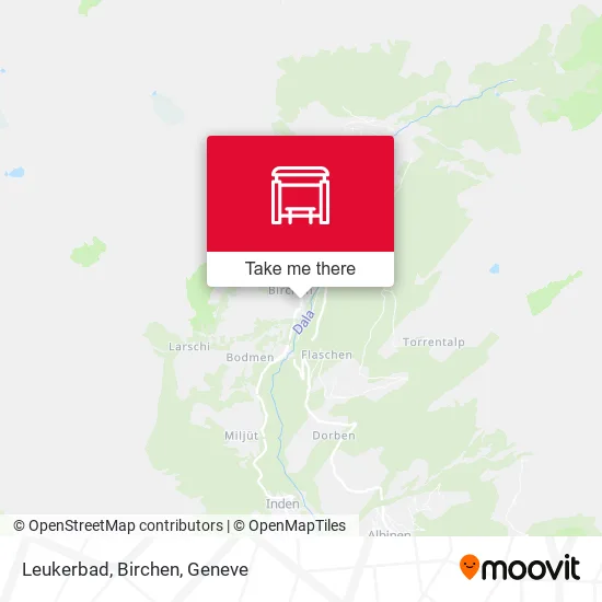 Leukerbad, Birchen map